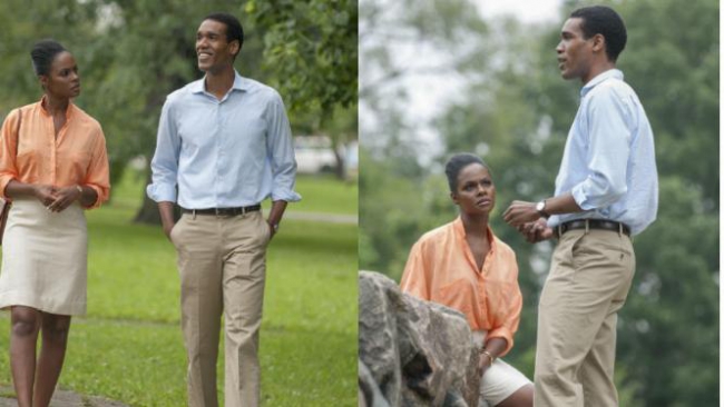 ​В интернет просочились снимки со съемок мелодрамы про Барака и Мишель Обаму. Видео