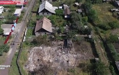Беспилотник снял видео руин в Горловке