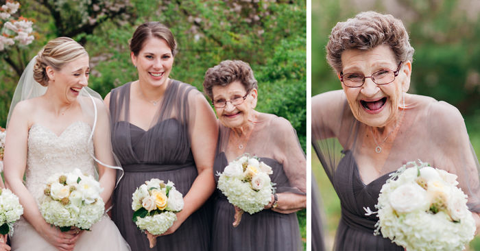 Невеста позвала на роль дружки свою 89-летнюю бабушку. Фото