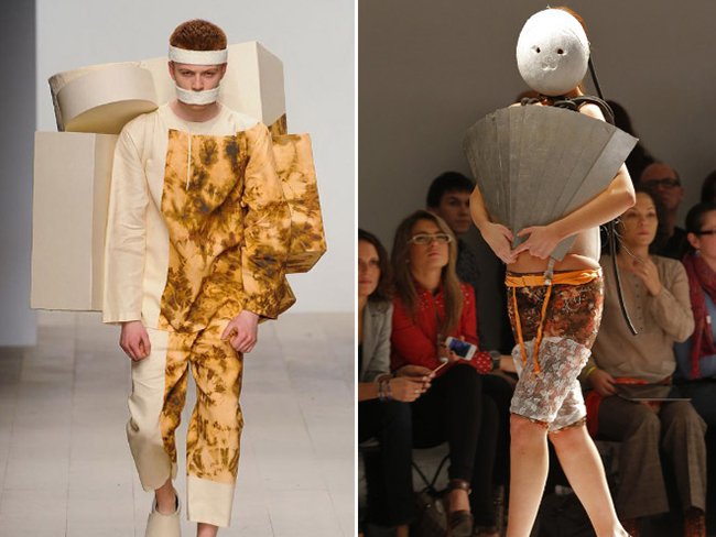 Странная мода: наряды на модных показах вводят в ступор. Фото