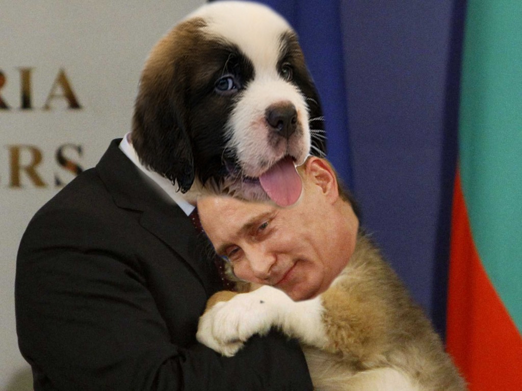 Милашка Путин со щенком на руках «взорвал» соцсеть. Фото
