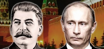 Путина подружили со Сталиным на одной картине. Фото