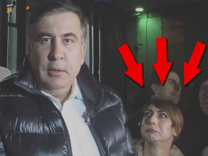 Журналистка посмеялась над речью Саакашвили. Видео