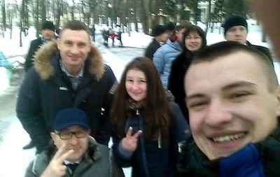 Кличко прогулялся по Харькову вместе с Кернесом. Фото