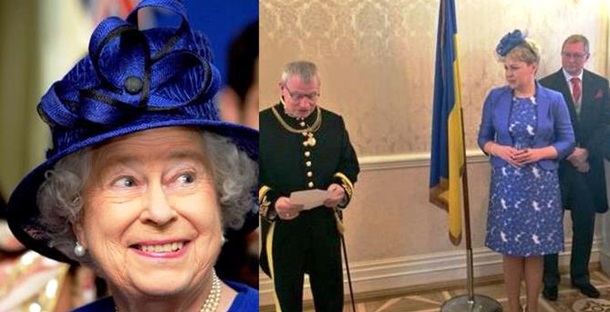 Наряд посла Украины на приеме у королевы высмеяли в сети. Фото