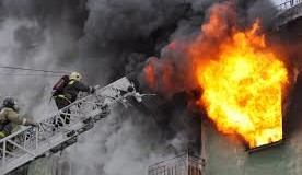 В Киеве произошел пожар в интернате. Фото