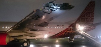 В Джакарте врезались самолеты. Видео