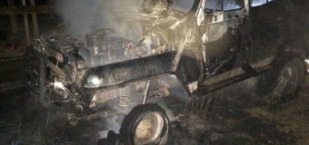В Закарпатской области сгорели 4 авто. Фото