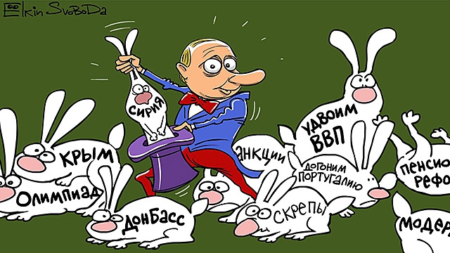 Сеть «взорвала» карикатура на внешнюю политику России