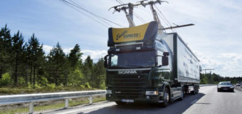 В Швеции появились «грузовики-троллейбусы». Видео