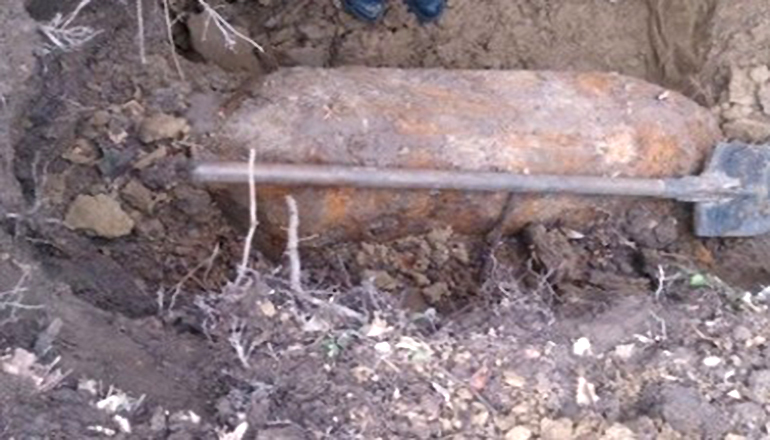 На Днепропетровщине в посадке нашли 100-килограммовую бомбу