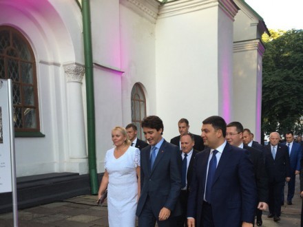 Премьер Канады побывал в Софии Киевской