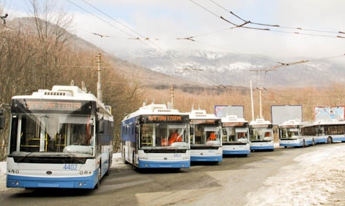Водители троллейбусов в Крыму бастуют