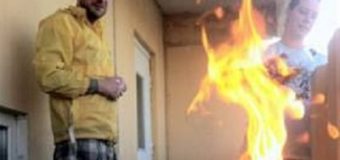 В Умани хасиды чуть не сожгли квартиру, пытаясь приготовить шашлык на балконе