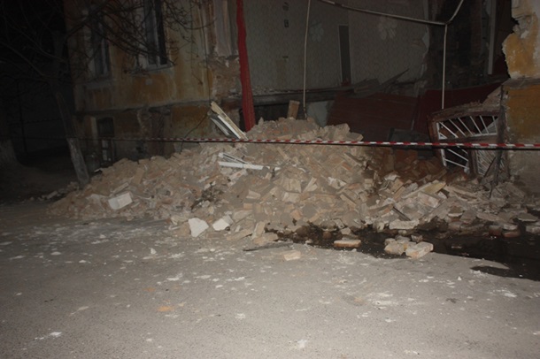 В центре Кропивницкого рухнул жилой дом. Фото