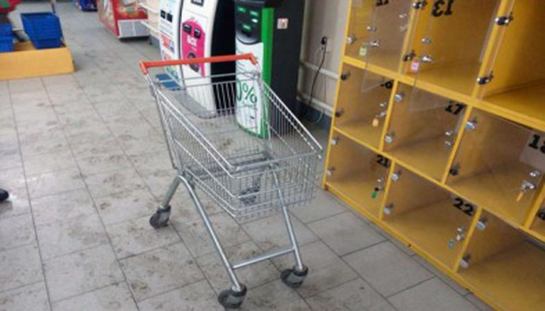 За угон тележки из супермаркета на Харьковщине вору грозит тюрьма