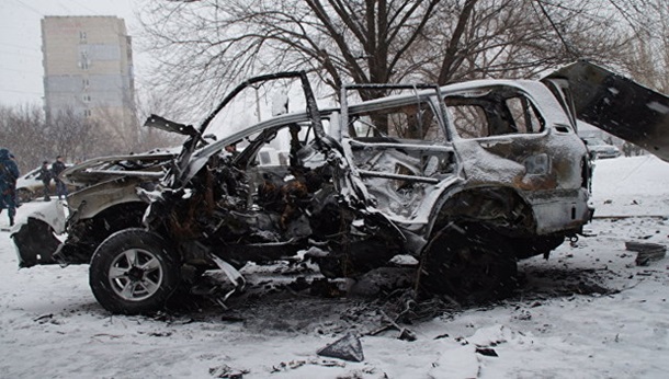При взрыве автомобиля погиб один из главарей «ЛНР». Видео