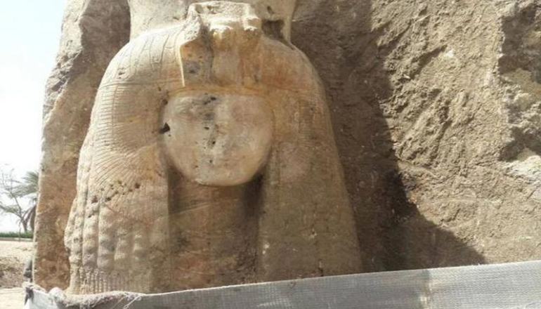 В Египте раскопали статую бабушки Тутанхамона