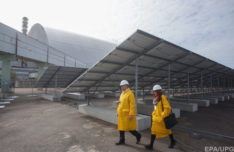 В Чернобыльской зоне заработала первая солнечная электростанция