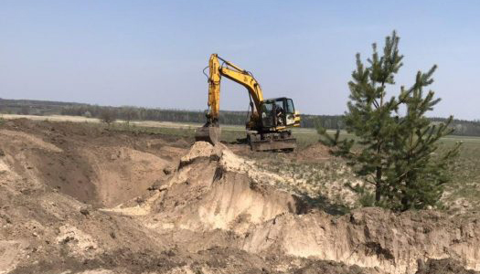 Под Харьковом незаконно добывали песок