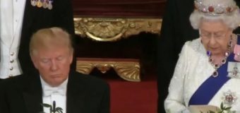 Трамп уснул во время речи королевы Великобритании. Видео
