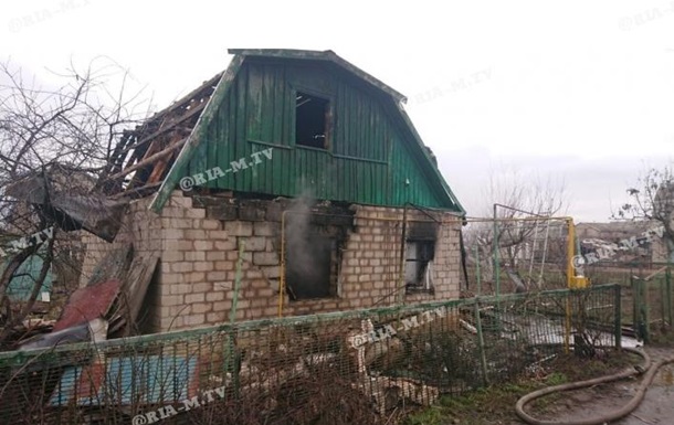 В Мелитополе взорвался частный дом. Видео